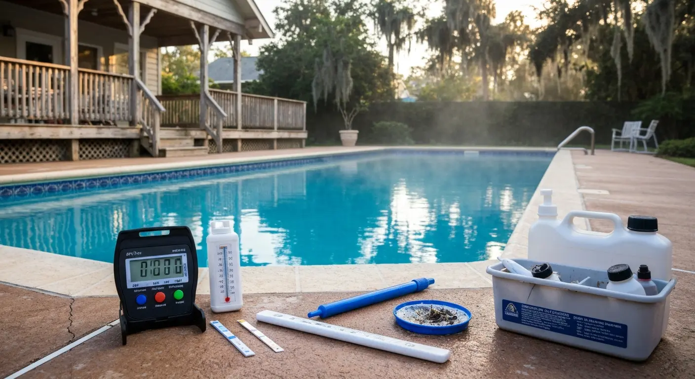 Humid climate pool maintenance