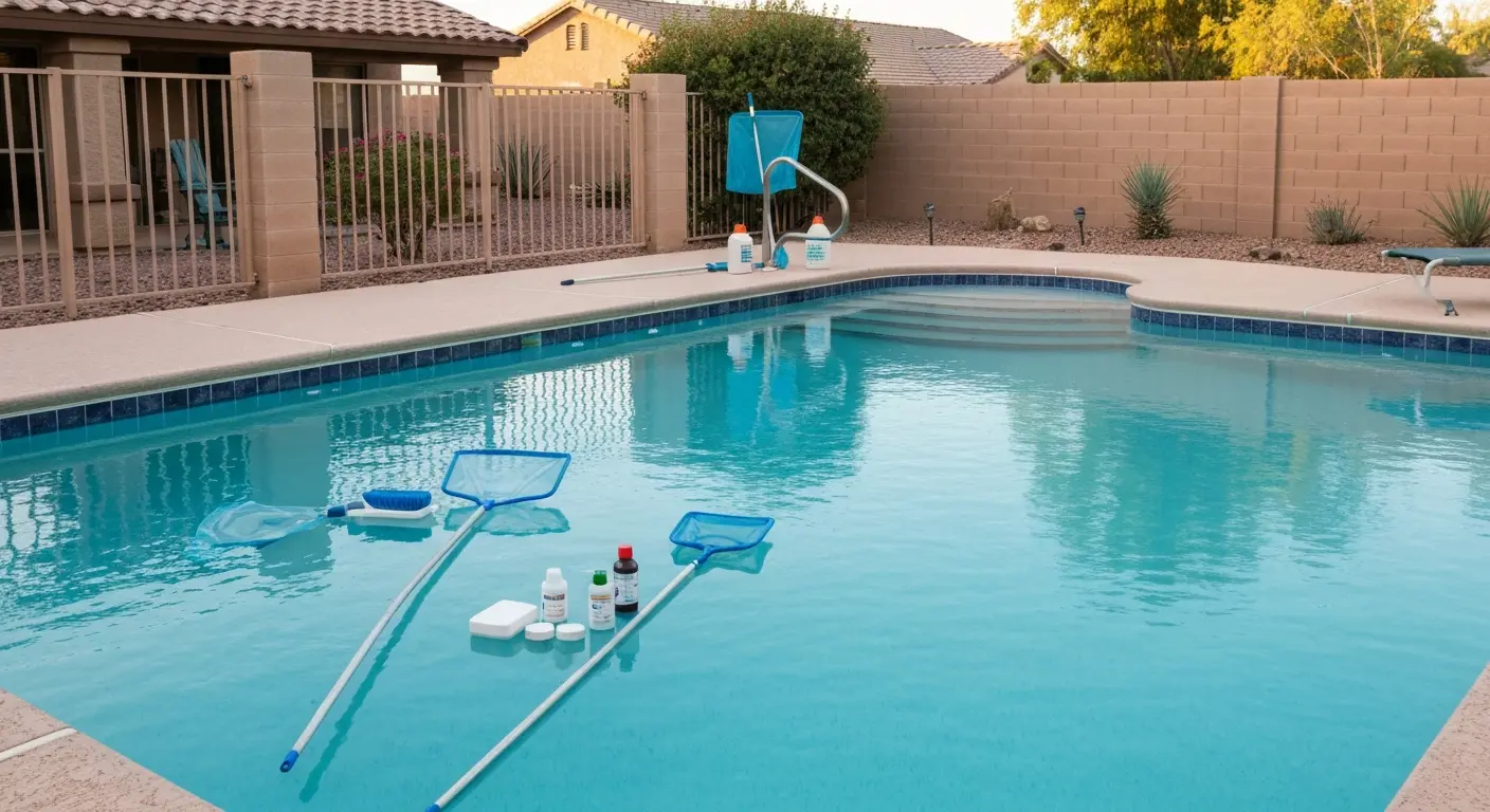 Weekly pool maintenance