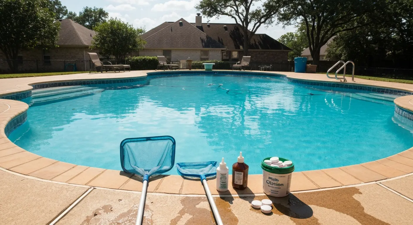Weekly pool service in Mont Belvieu