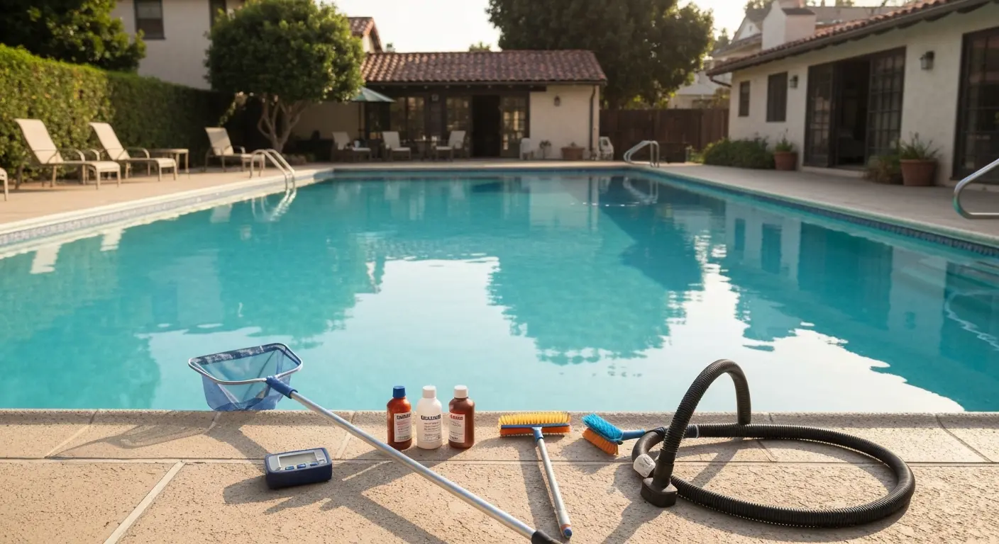 Weekly pool maintenance