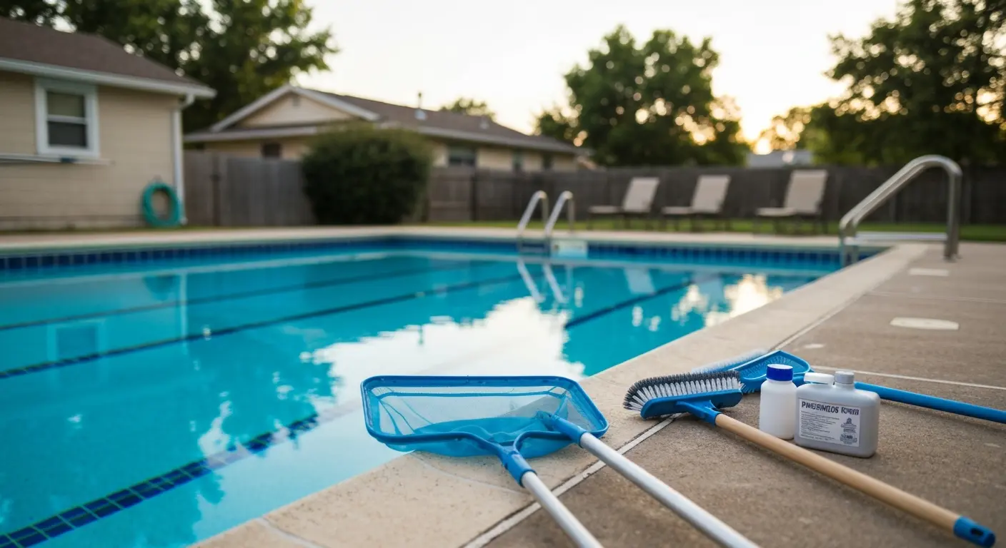 One time pool cleaning service