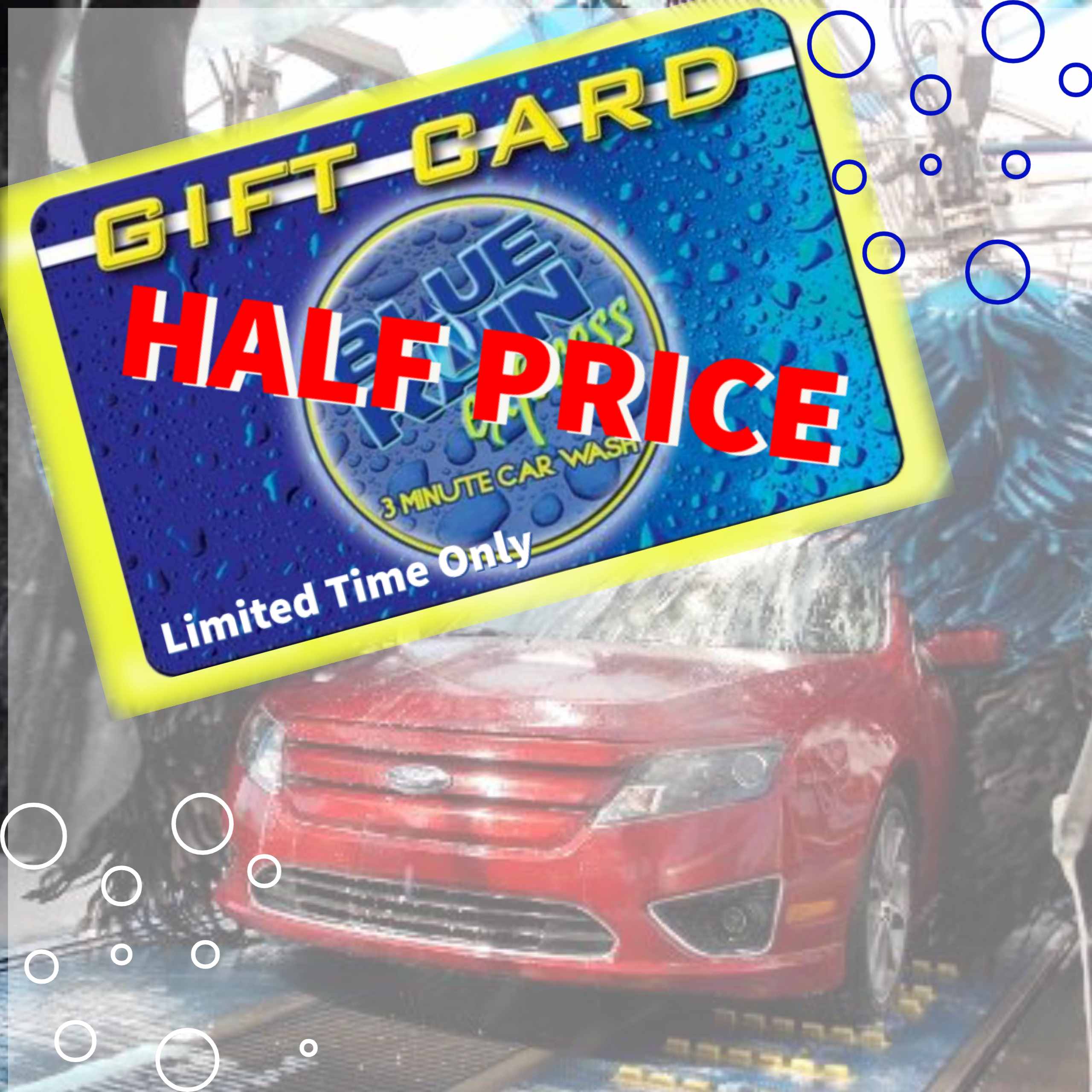 Lush Car Wash Gift Card Artwork Illustration Lush Car Wash Gift Card Artwork Illustration