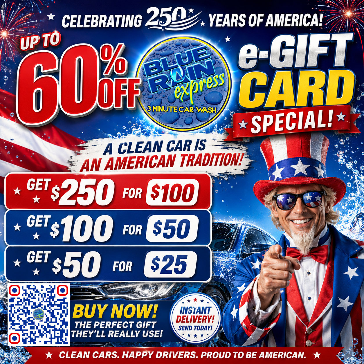 Uncle Sam Wants YOU. to Get $250 for $100