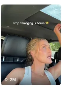 Maggie's follow-up video, stop damaging ur barrier, showing 2 million views