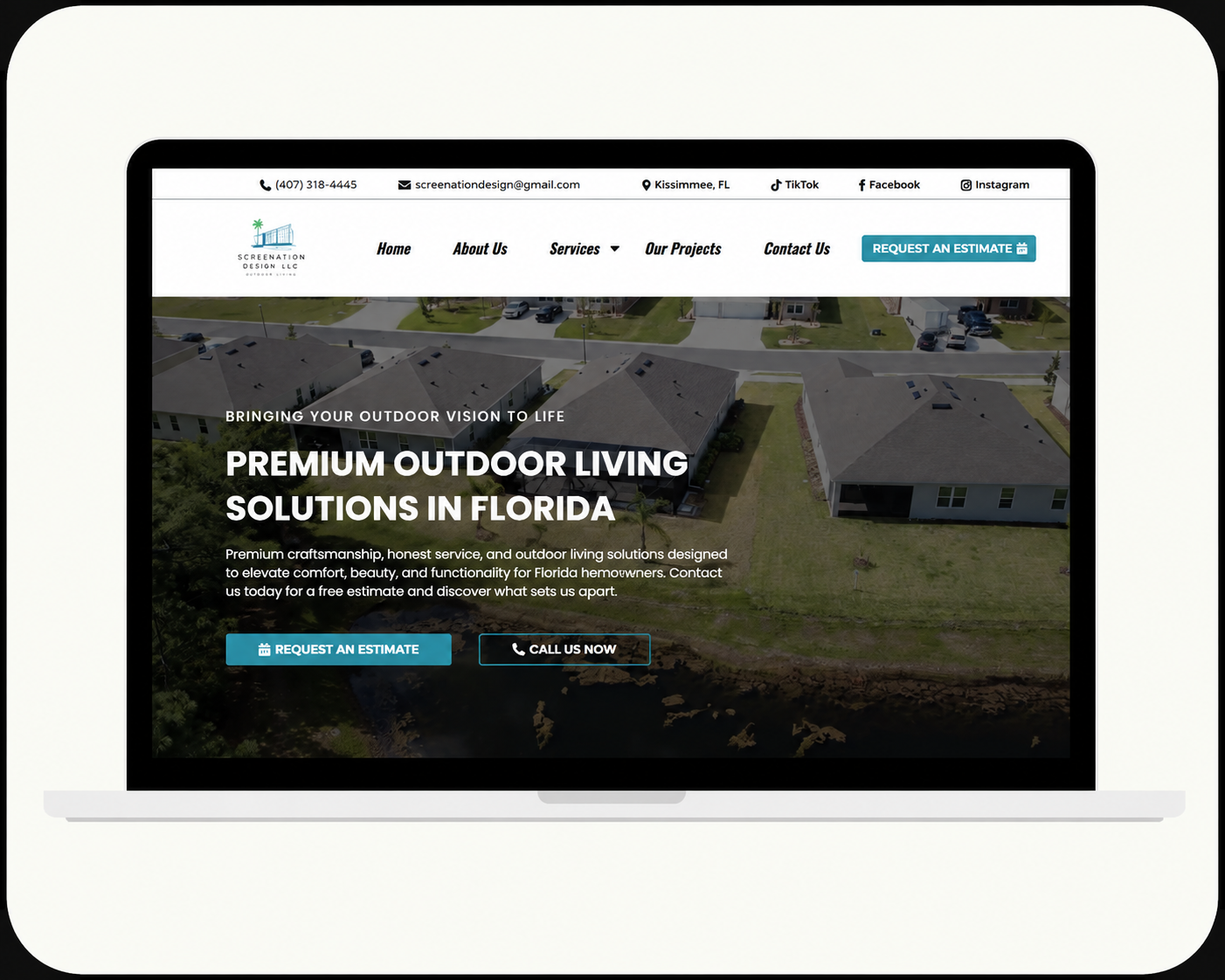Screenation Design LLC Website