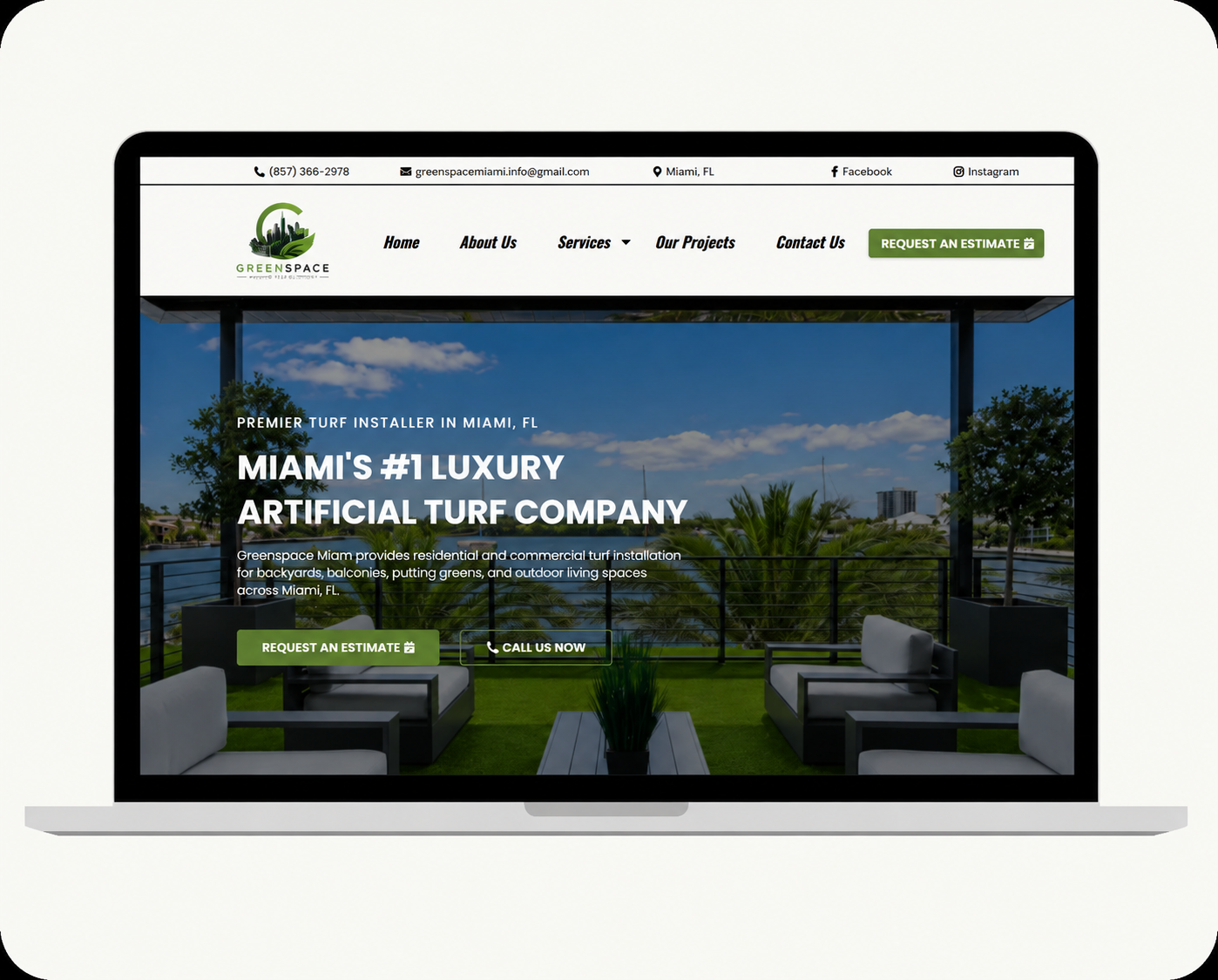 Greenspace Miami Website