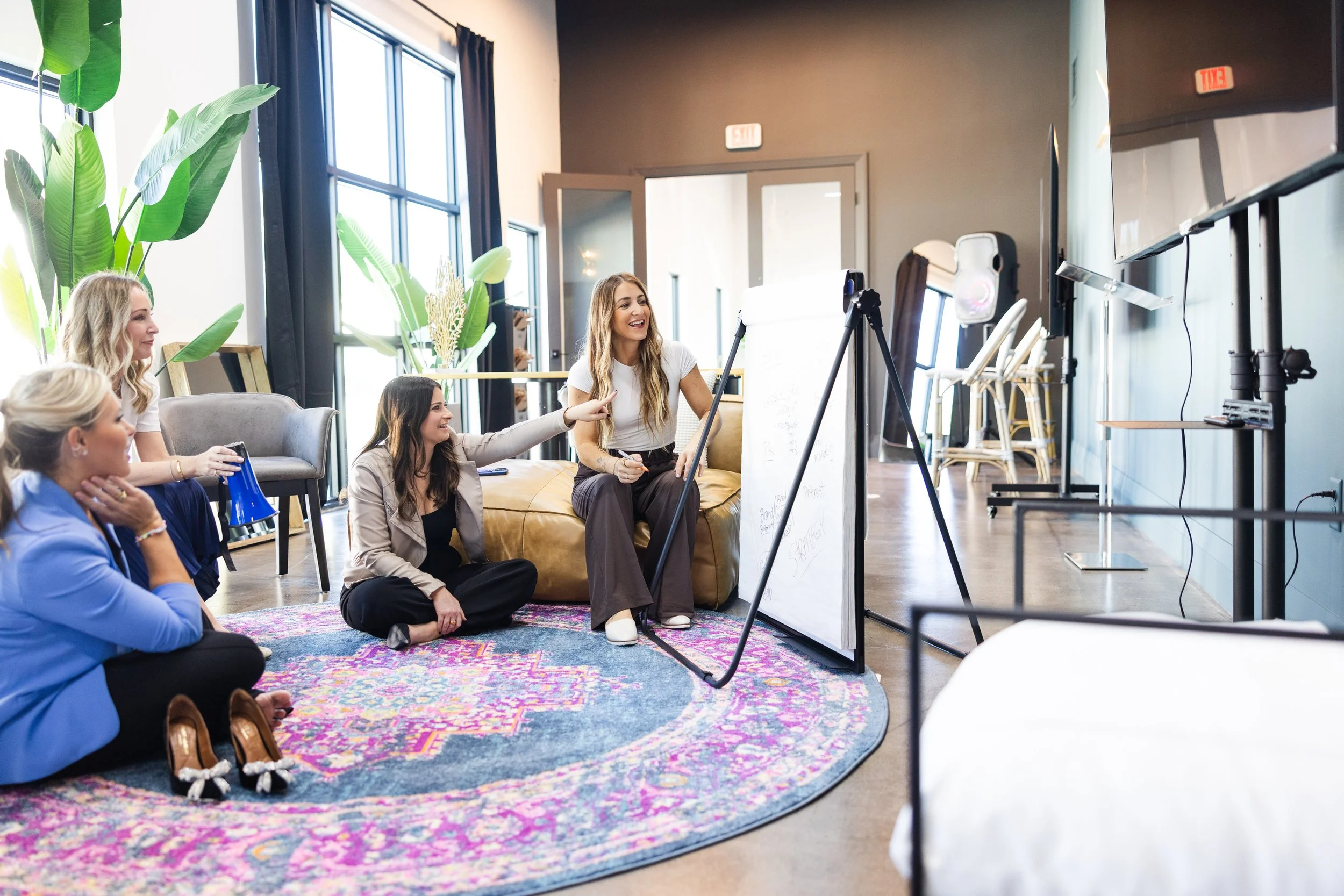 Hype Boss brand strategy session with clients