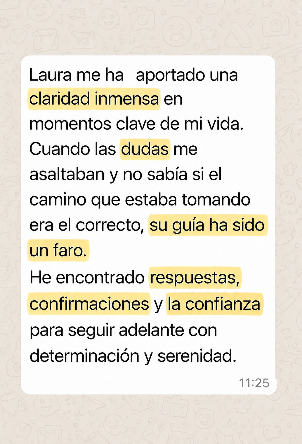 Captura del testimonio de Maite A.