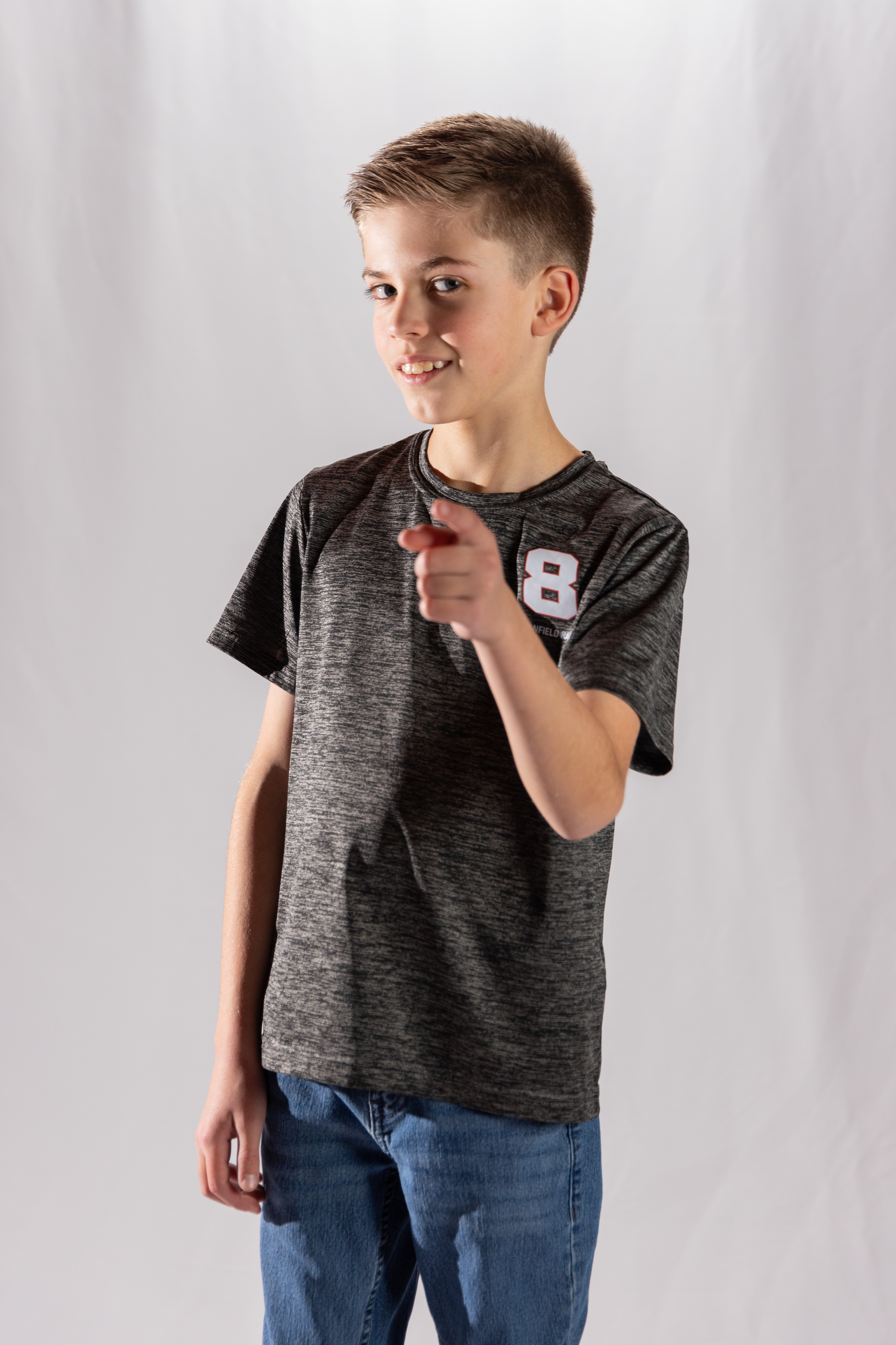 Caleb Canfield in racing suit