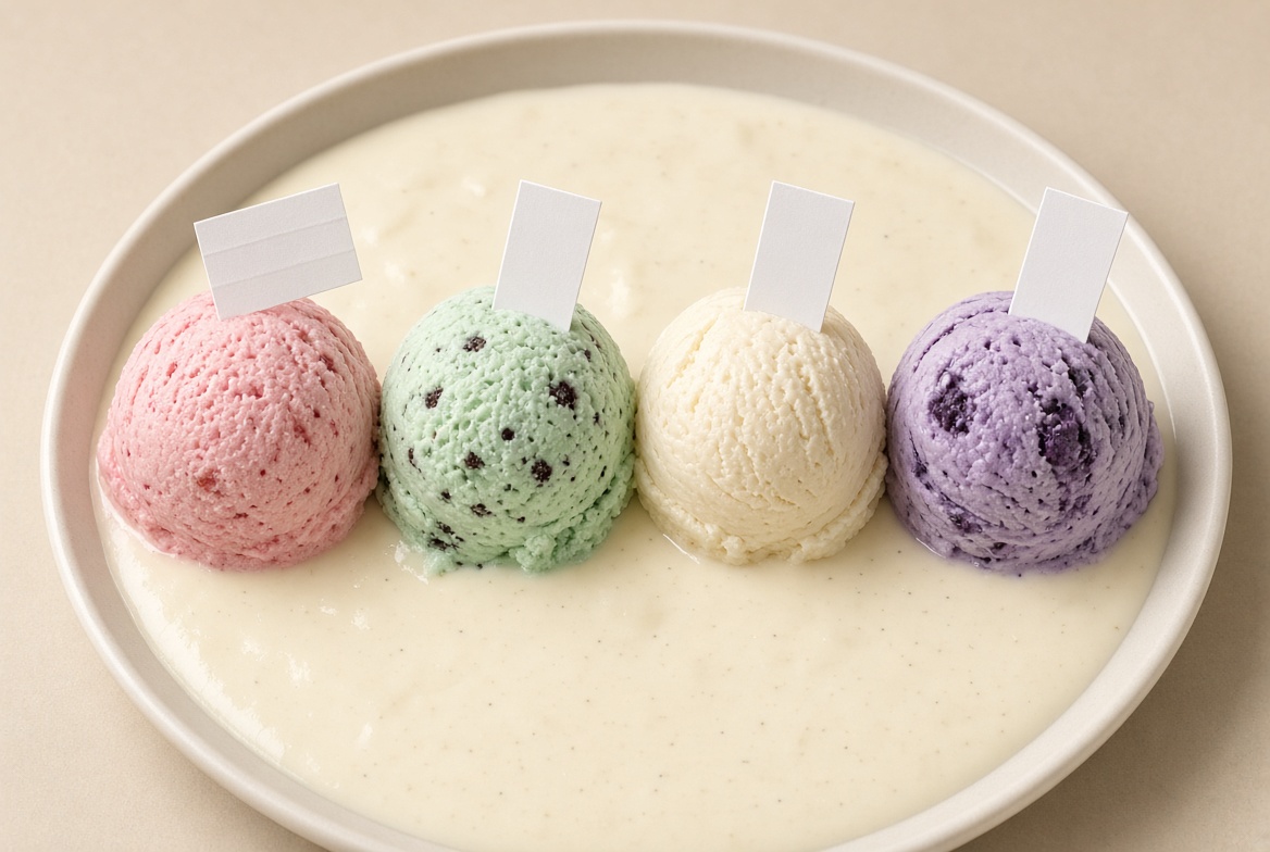 Four scoops. Each scoop is one job or one chance.