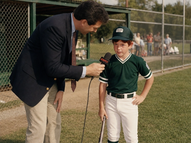 Steven Fantasia interviewed as a child after setting the Little League World Record for three home runs in one game
