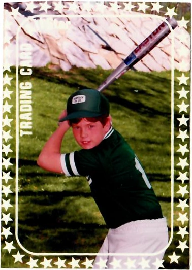 Steven Fantasia, Little League World Record holder, pictured here with original Pepperell trading card