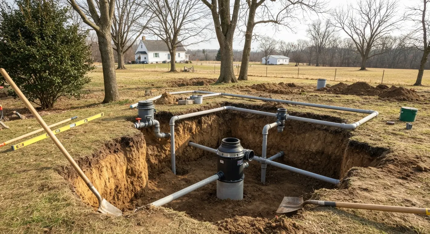 Septic system repair
