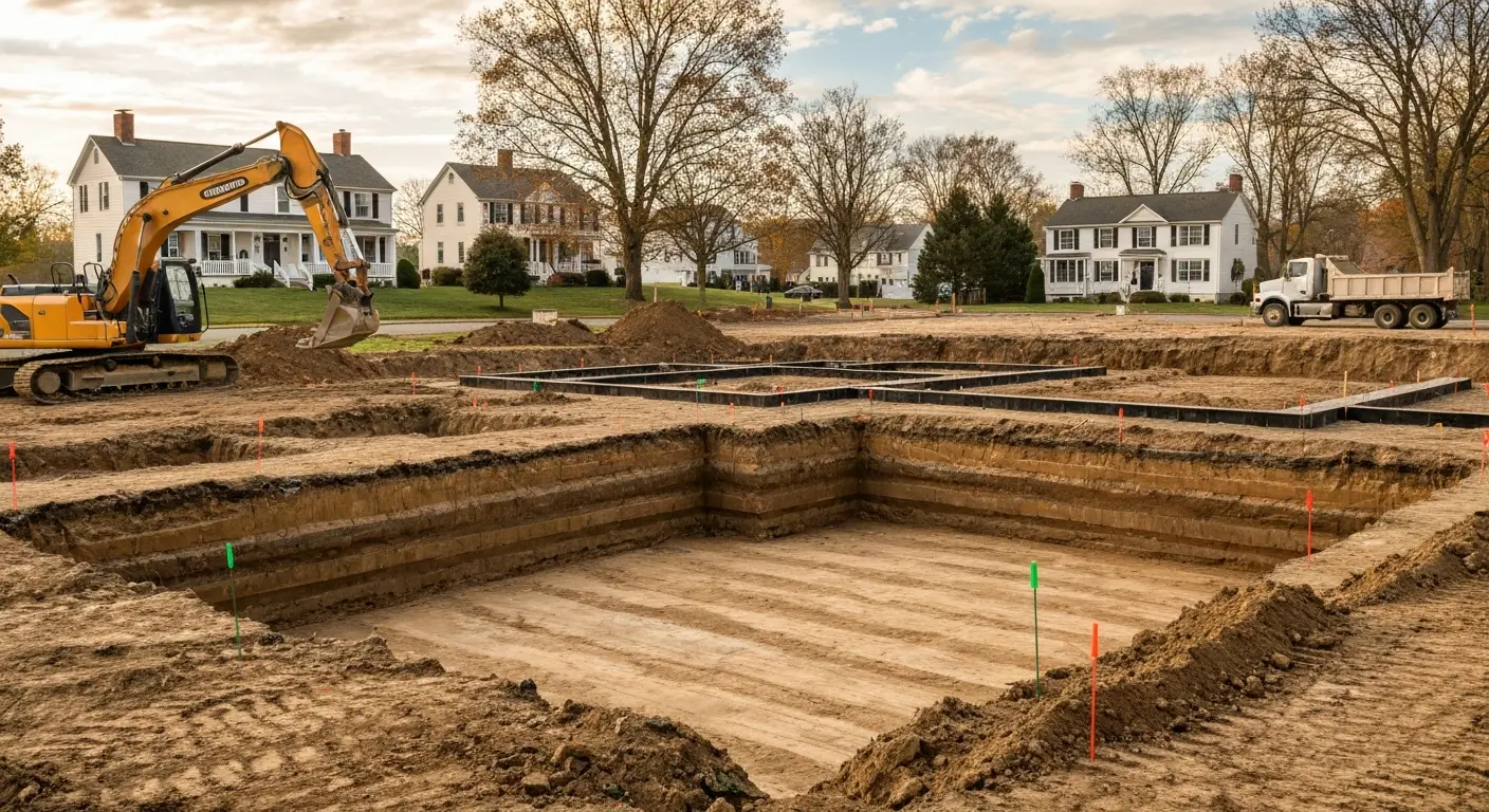 Foundation excavation