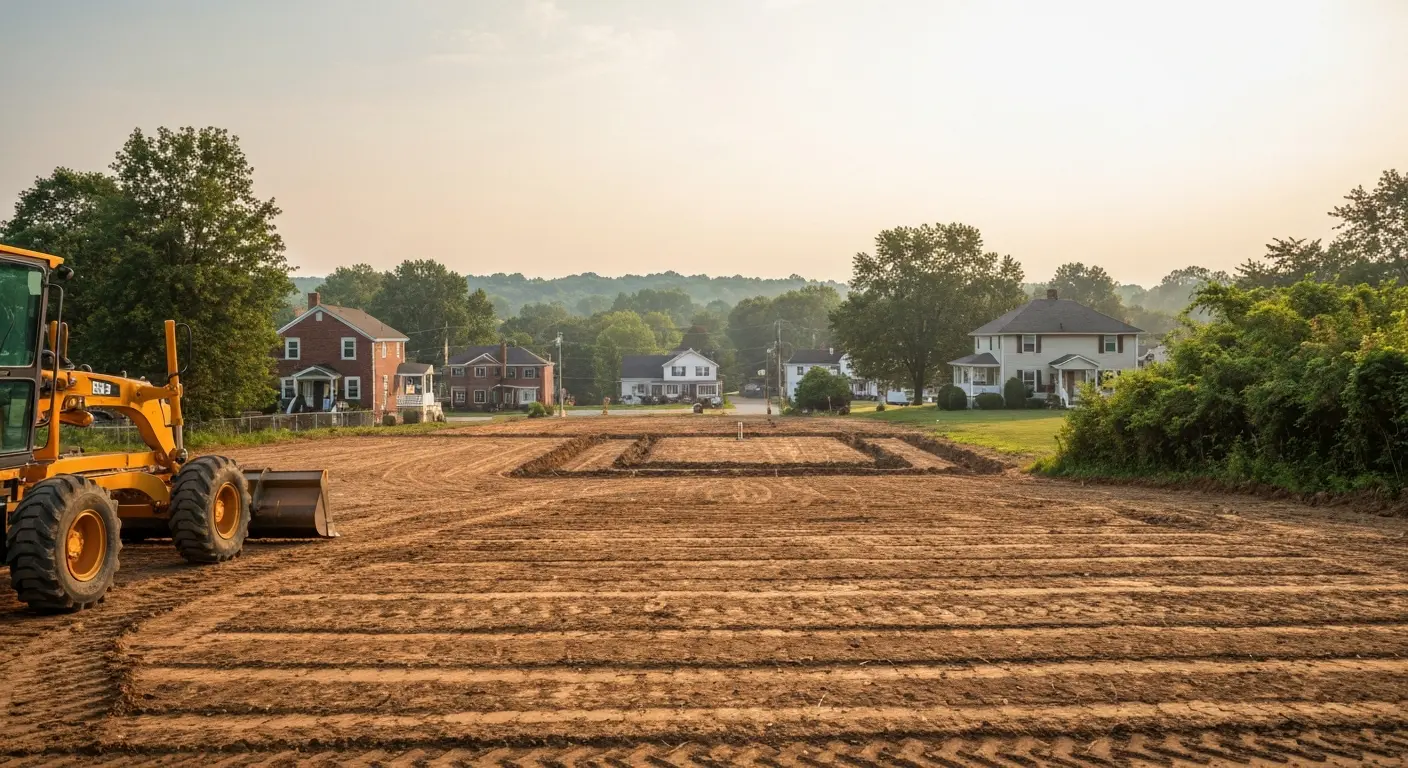 Land grading and site prep