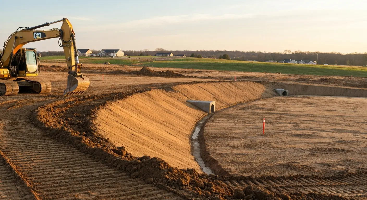 Excavation and grading project in Harrisburg