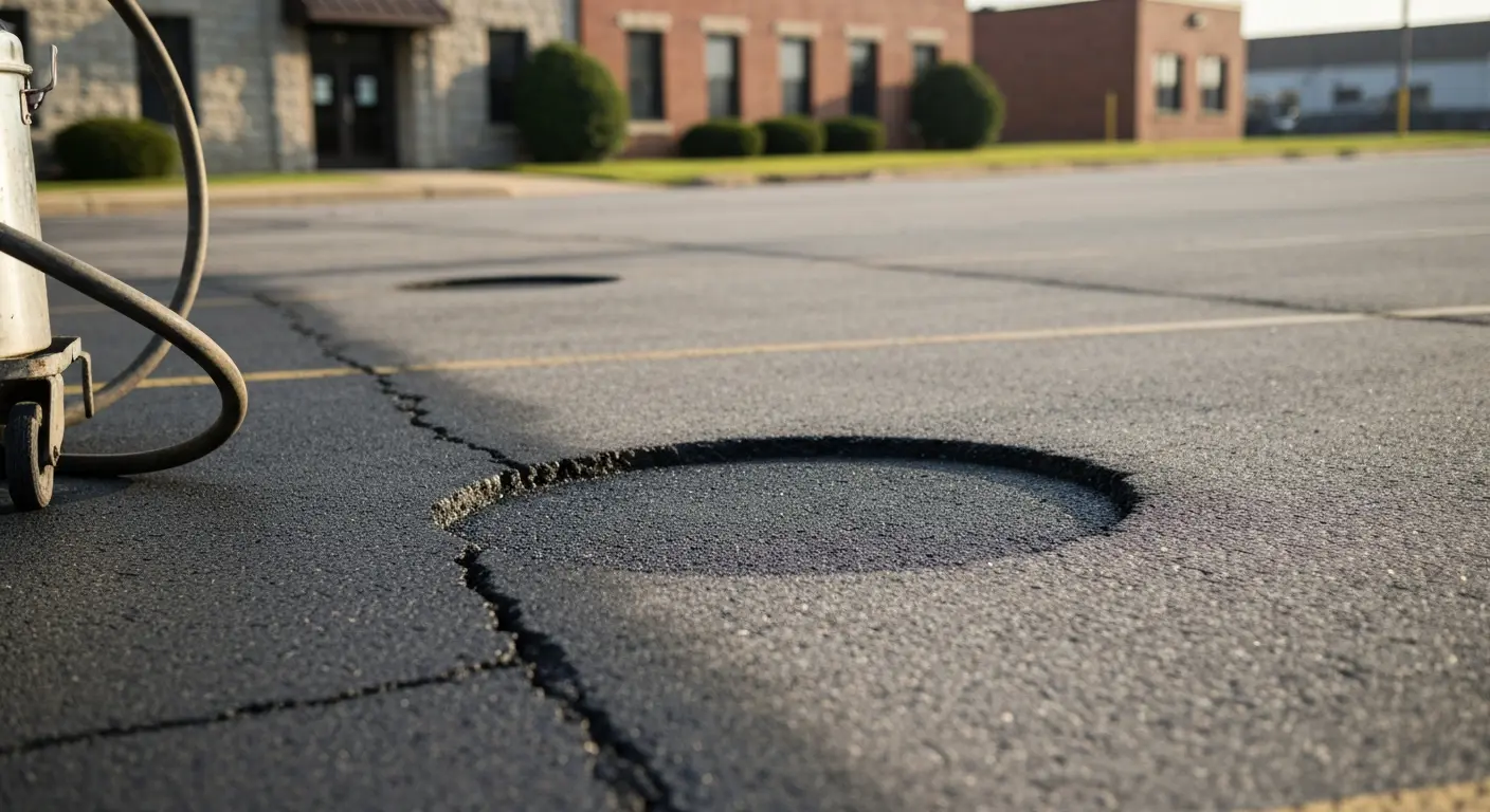 Asphalt repair work