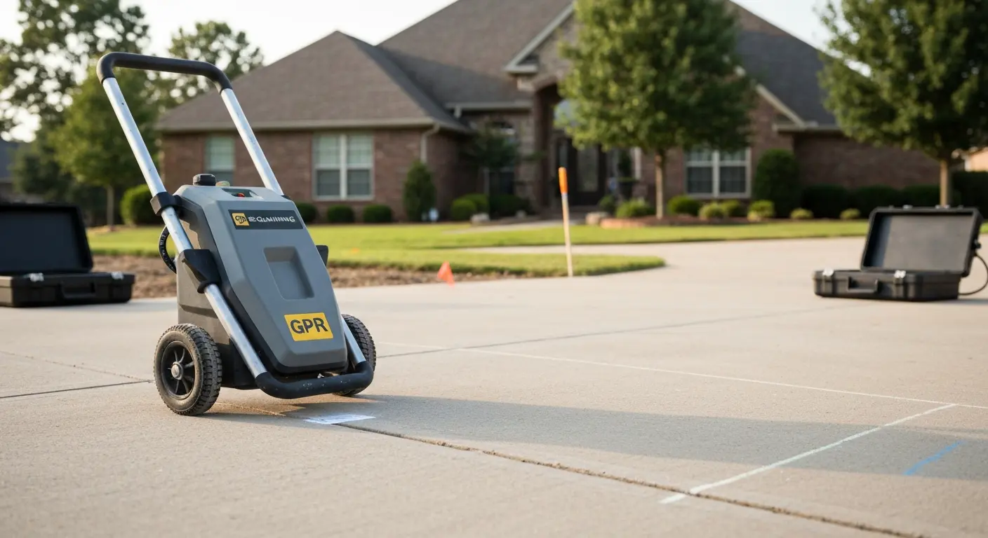 GPR scanning before excavation