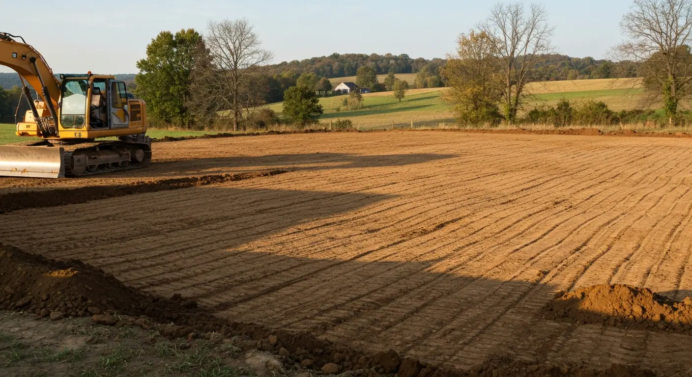 Site excavation and grading