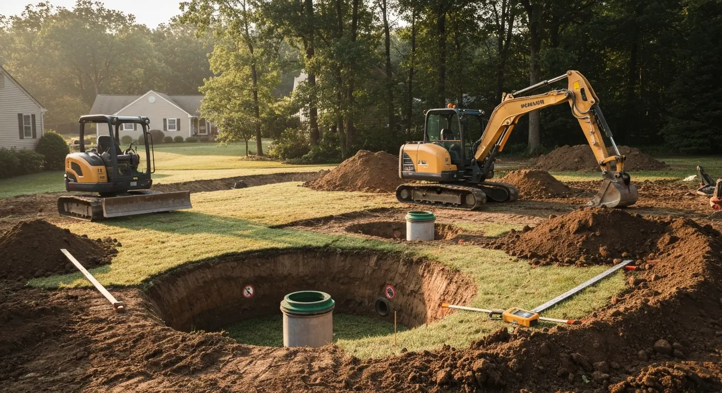 Septic system work