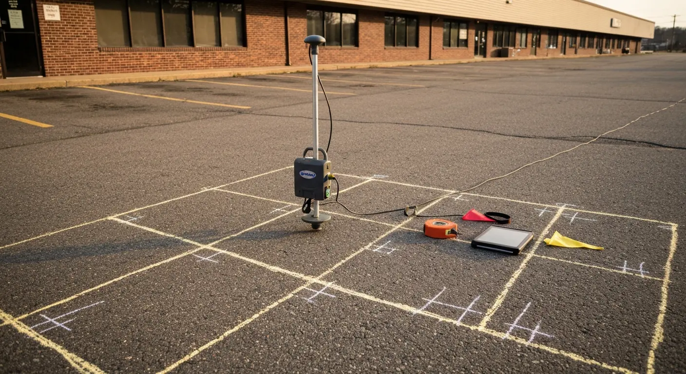 Ground penetrating radar survey