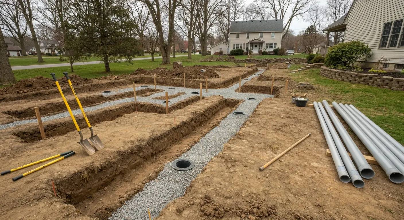 Septic system installation