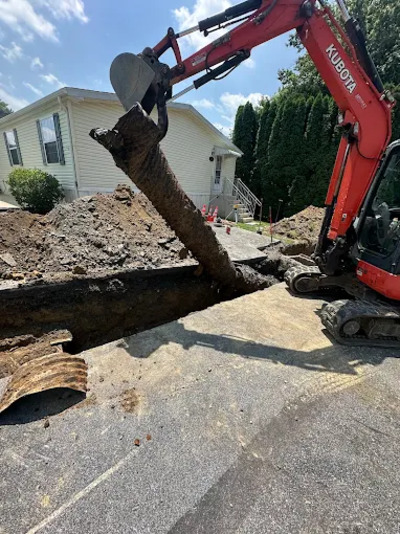 emergency sewer line and waterline repair in Annville, PA
