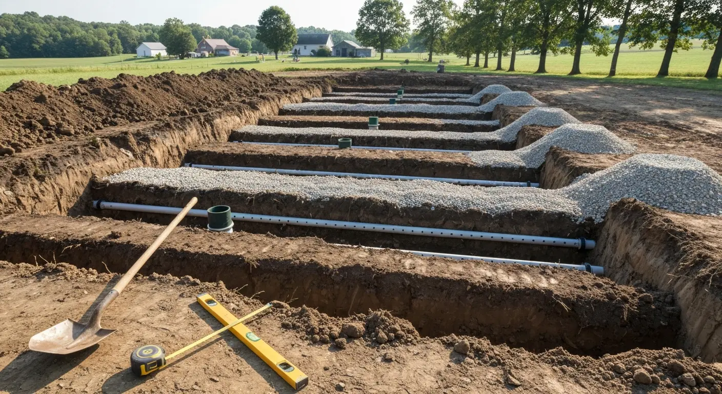 Septic tank installation