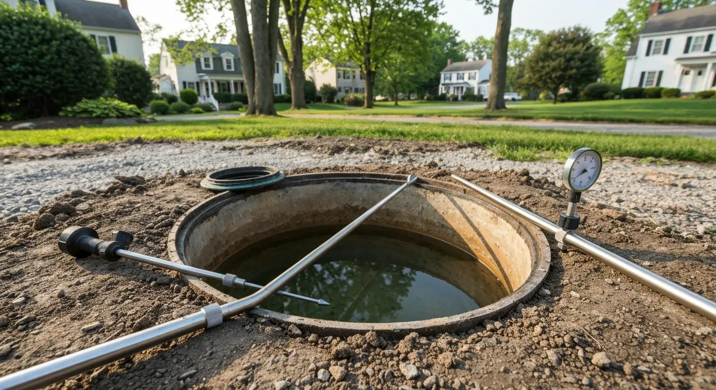 Septic tank repair project