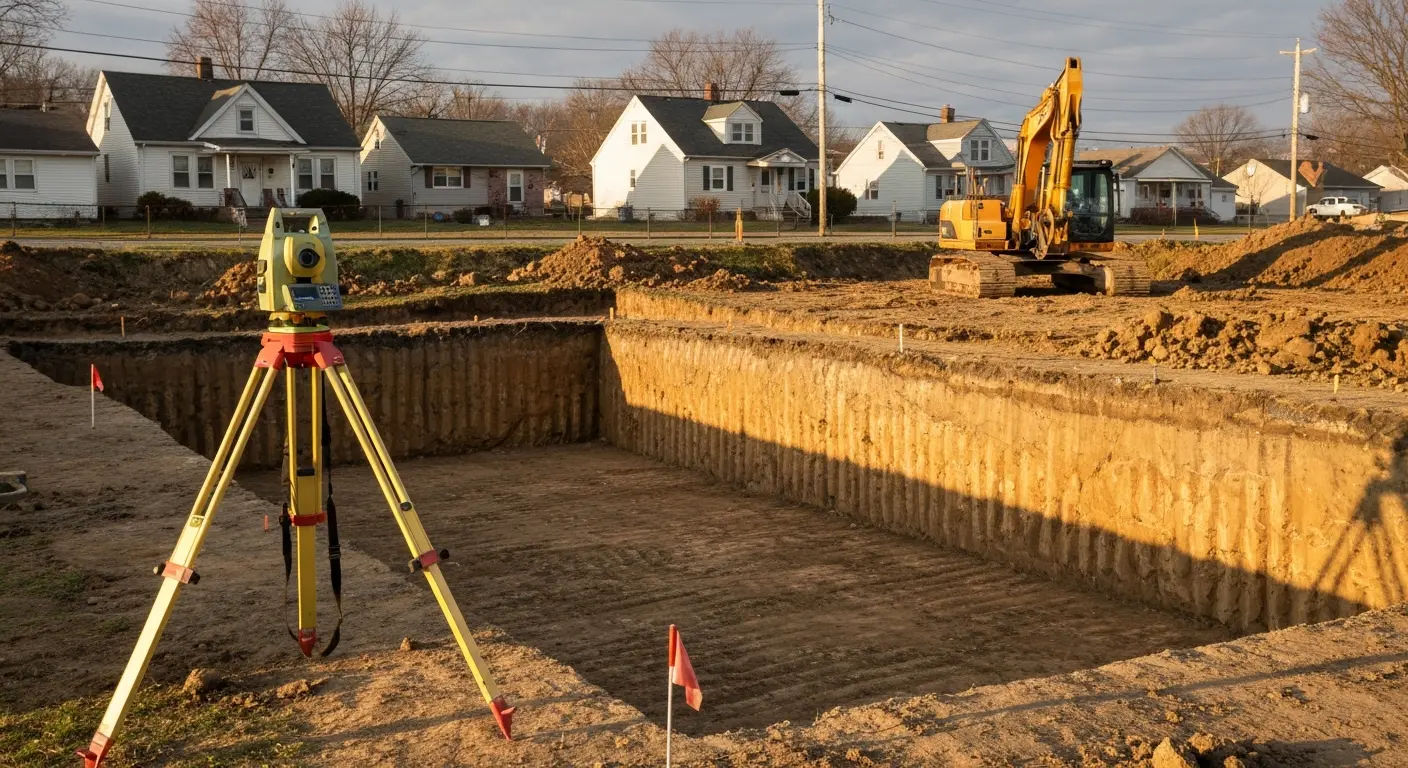 Excavation site work
