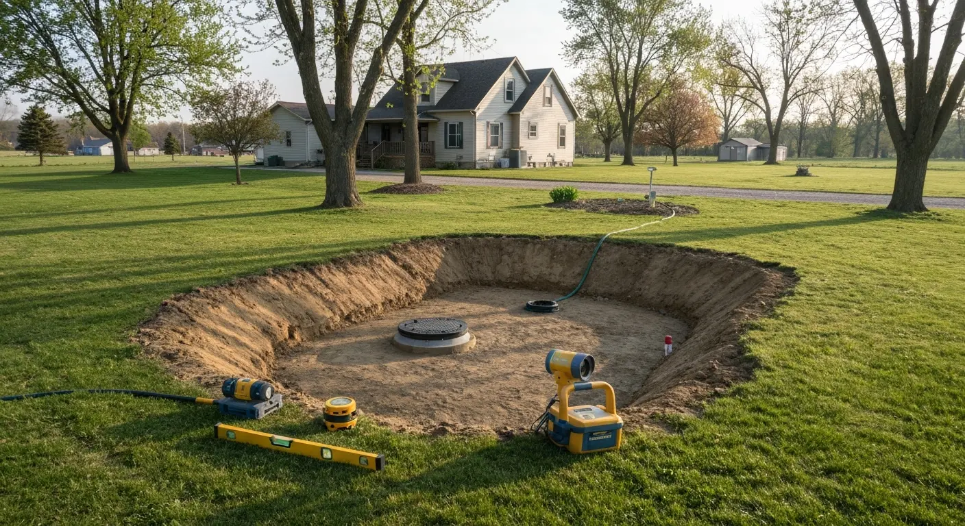 Septic system installation