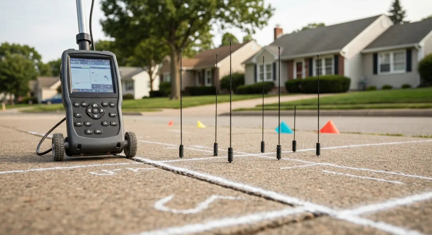 Ground penetrating radar utility mapping