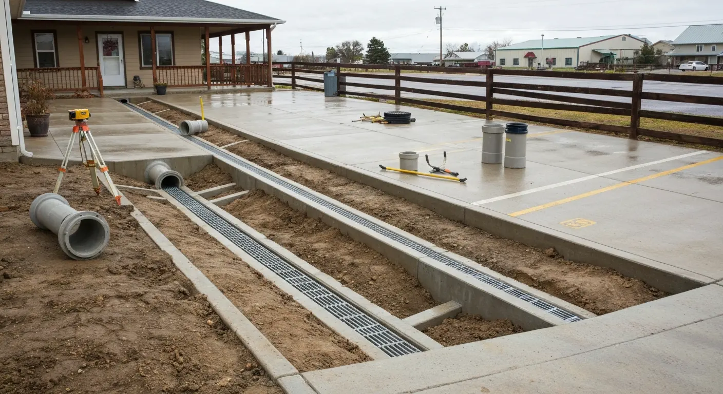 Stormwater drainage installation