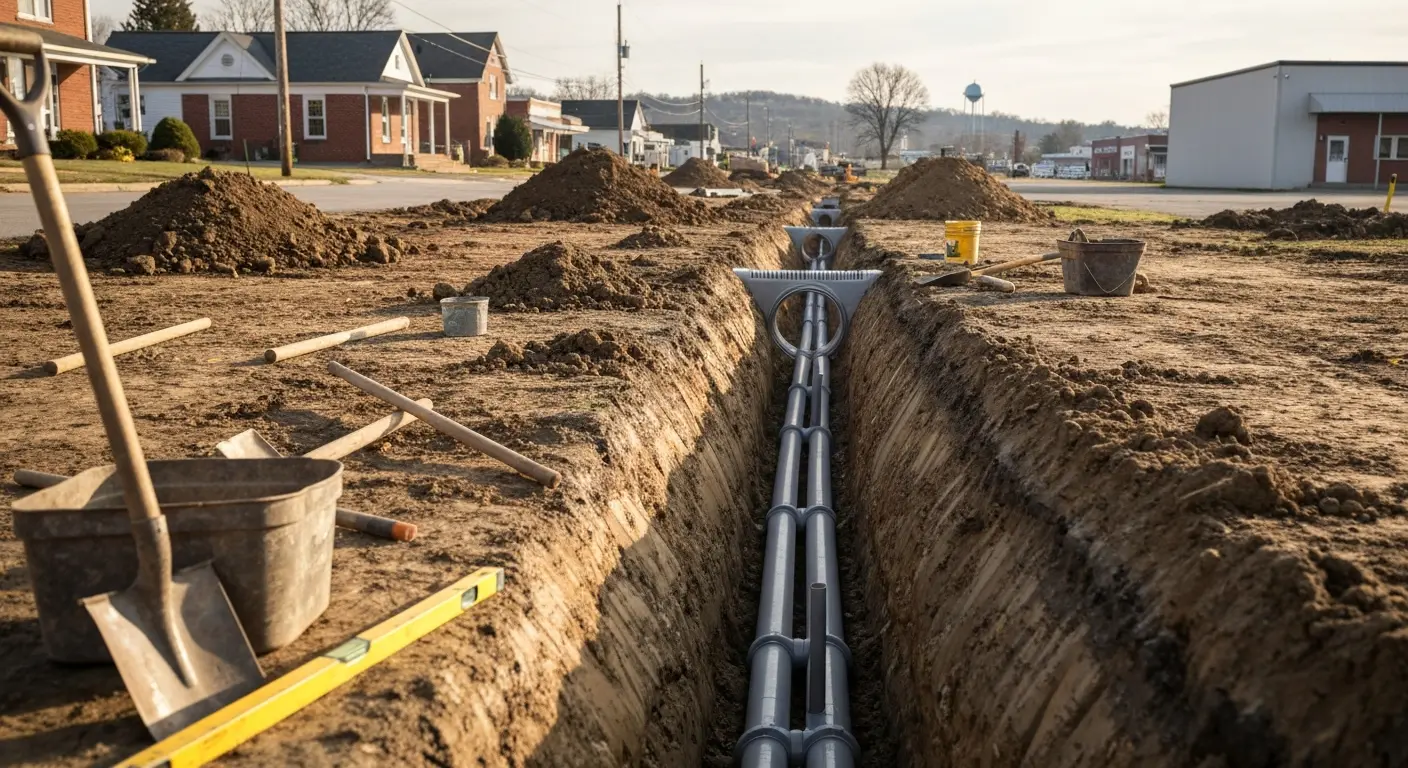 Drainage system installation