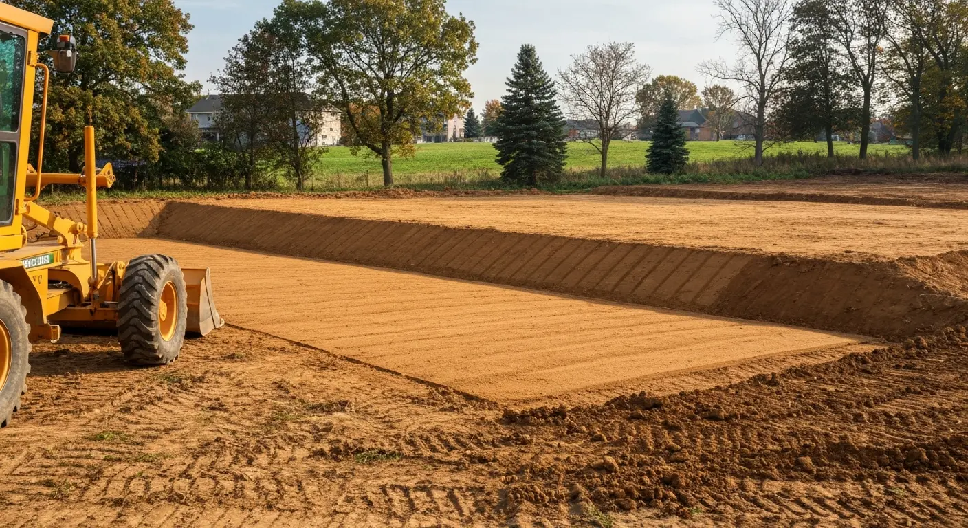 Land grading and site preparation