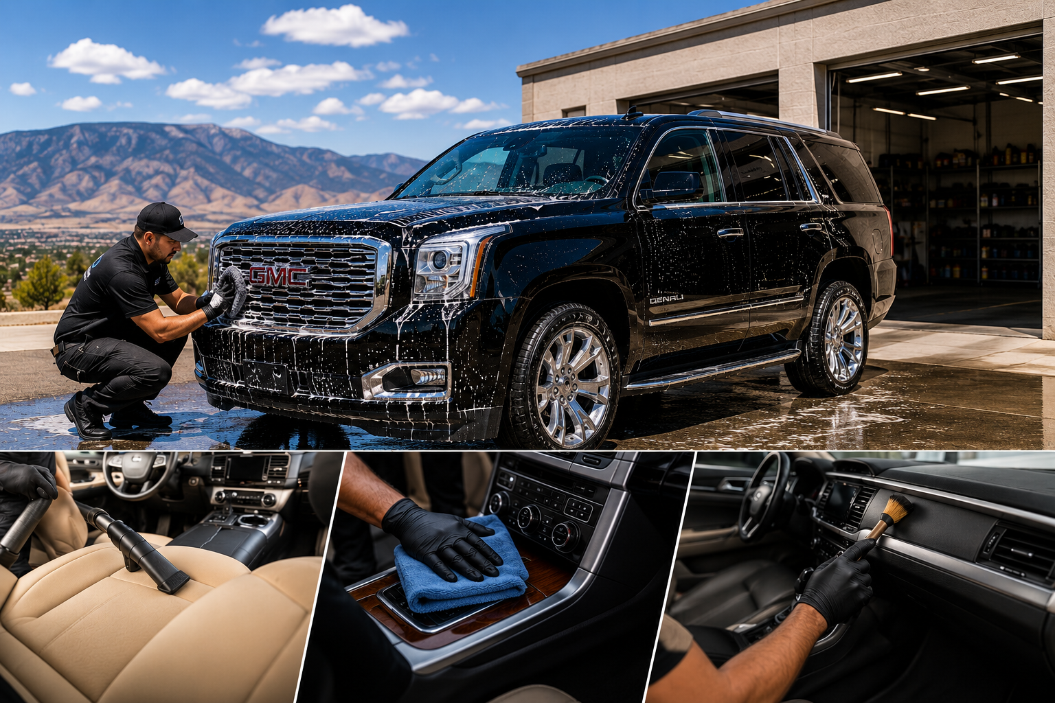 Veteran-owned auto detailing exterior and interior of a vehicle in Albuquerque, NM