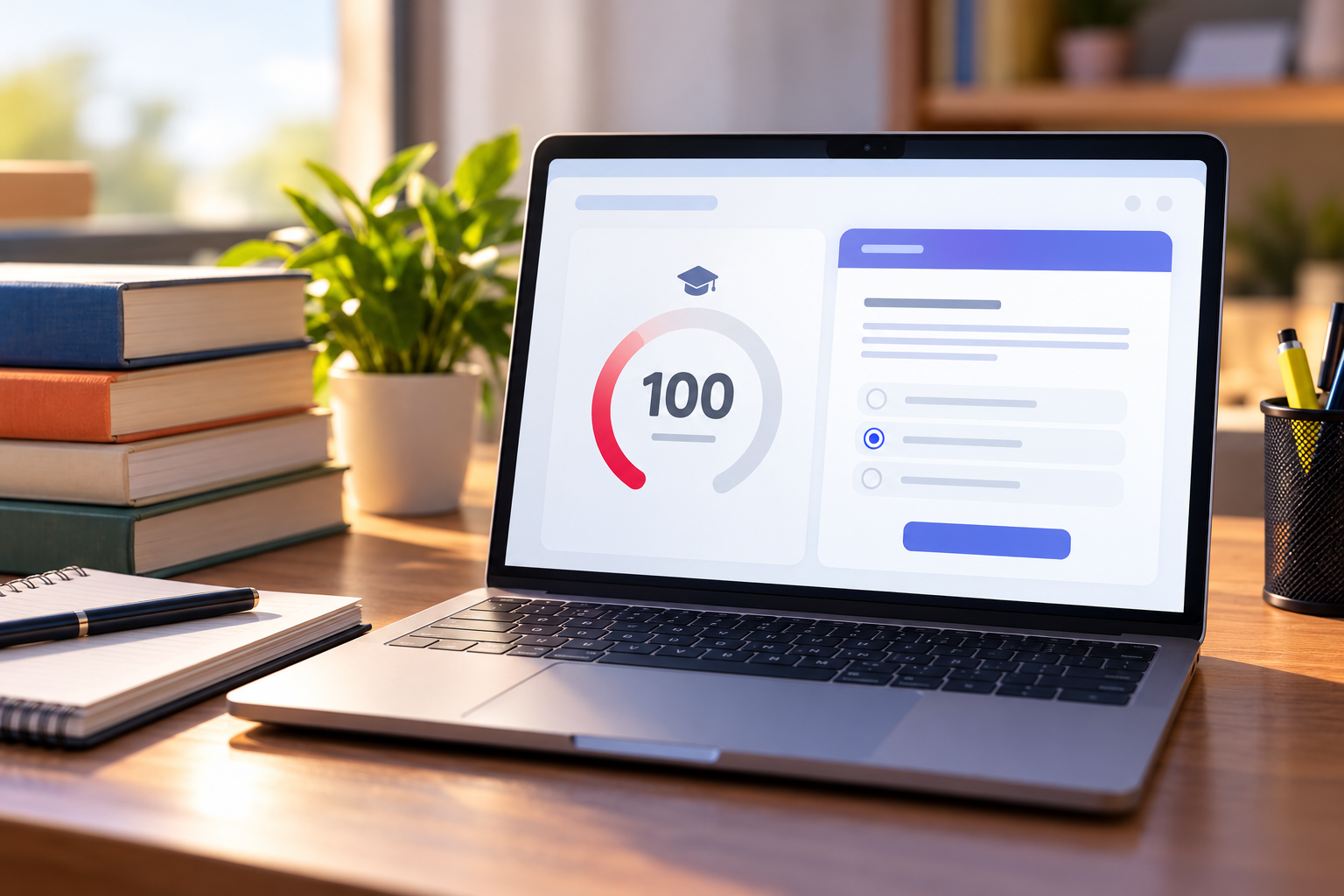 Learning score out of 100