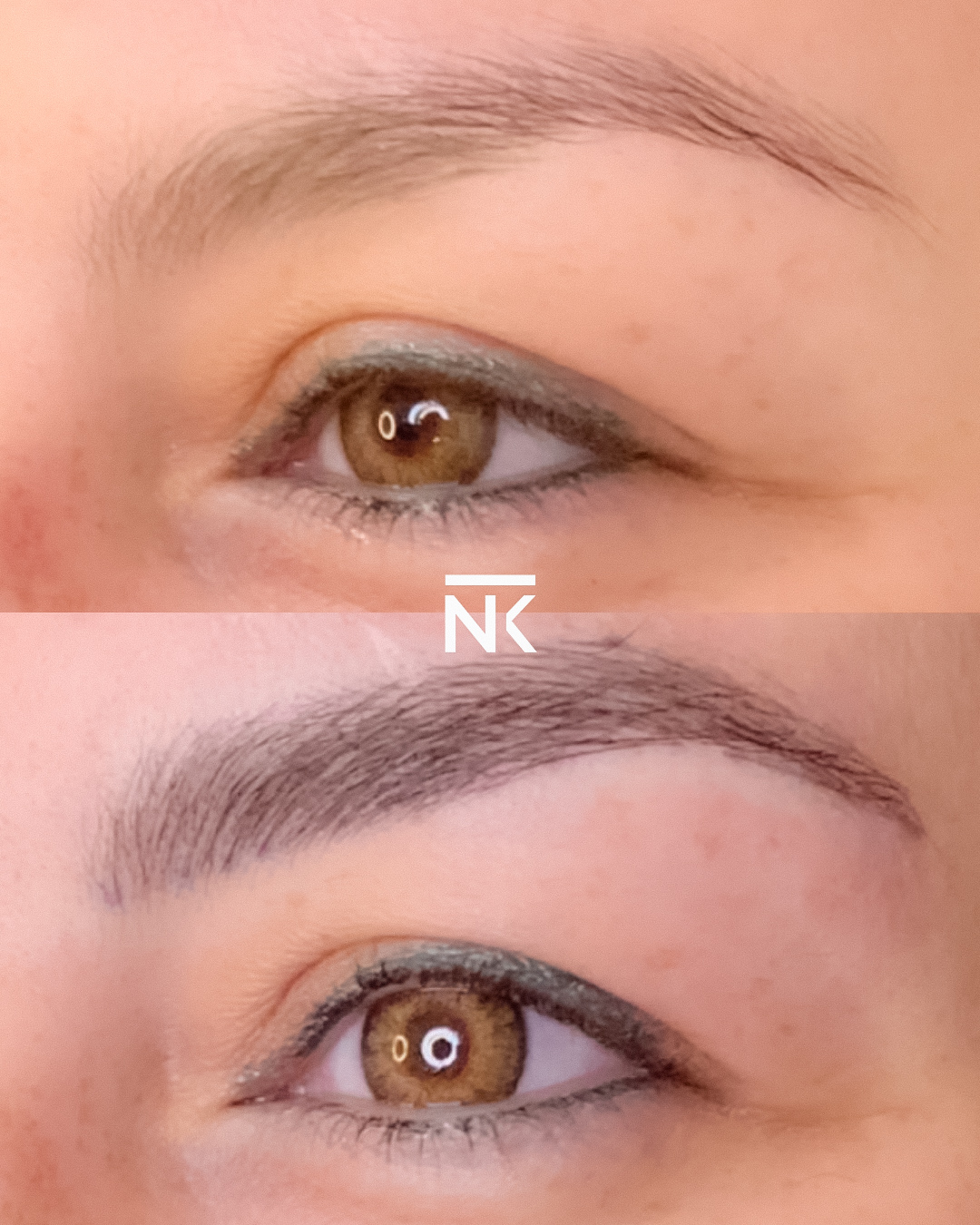 Résultat sourcils naturels maquillage permanent Paris – NAĒKD FACE
