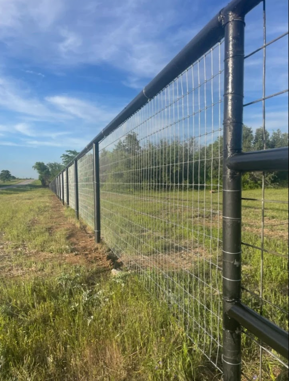 Chain link and wire fence installation for property and livestock