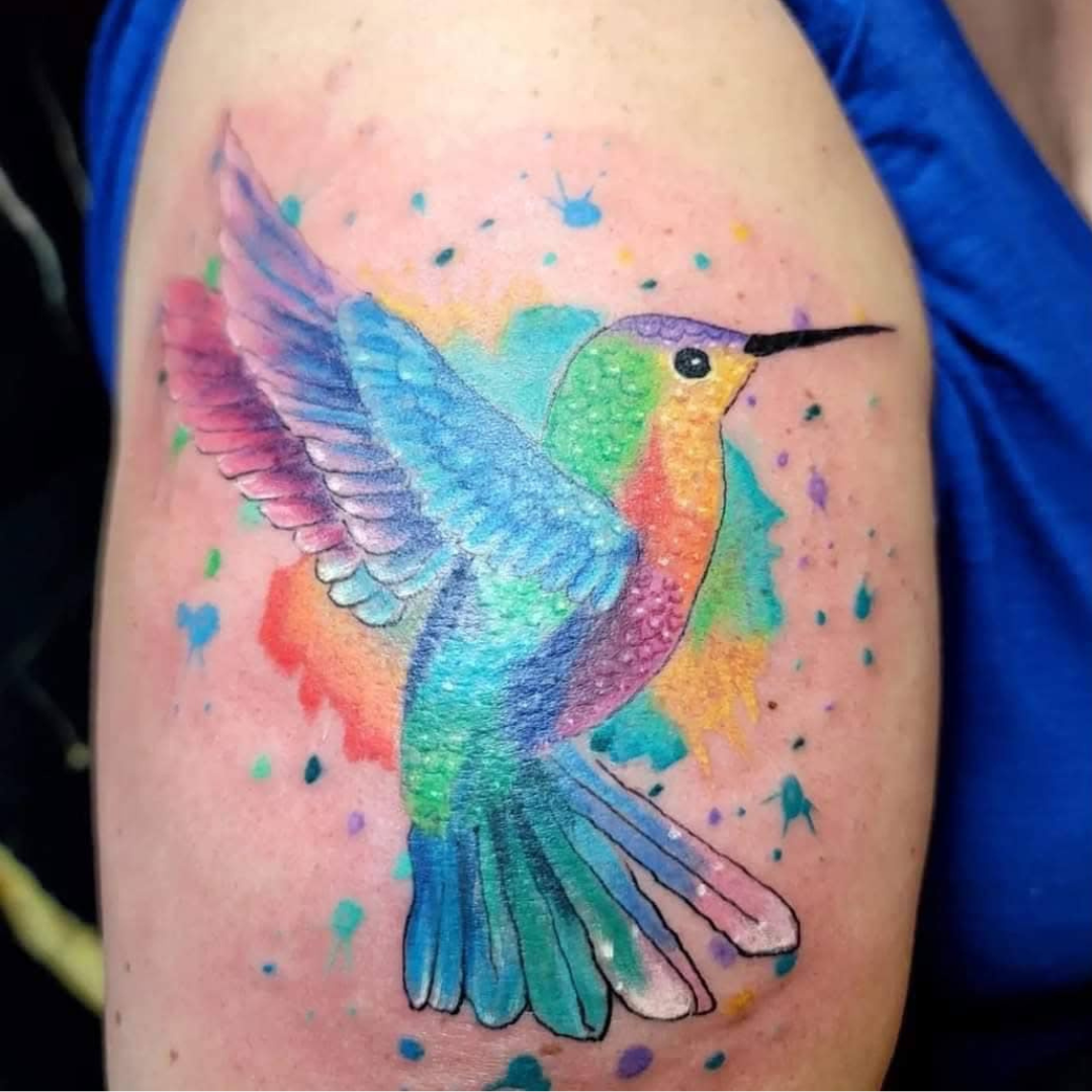 Color tattoo style