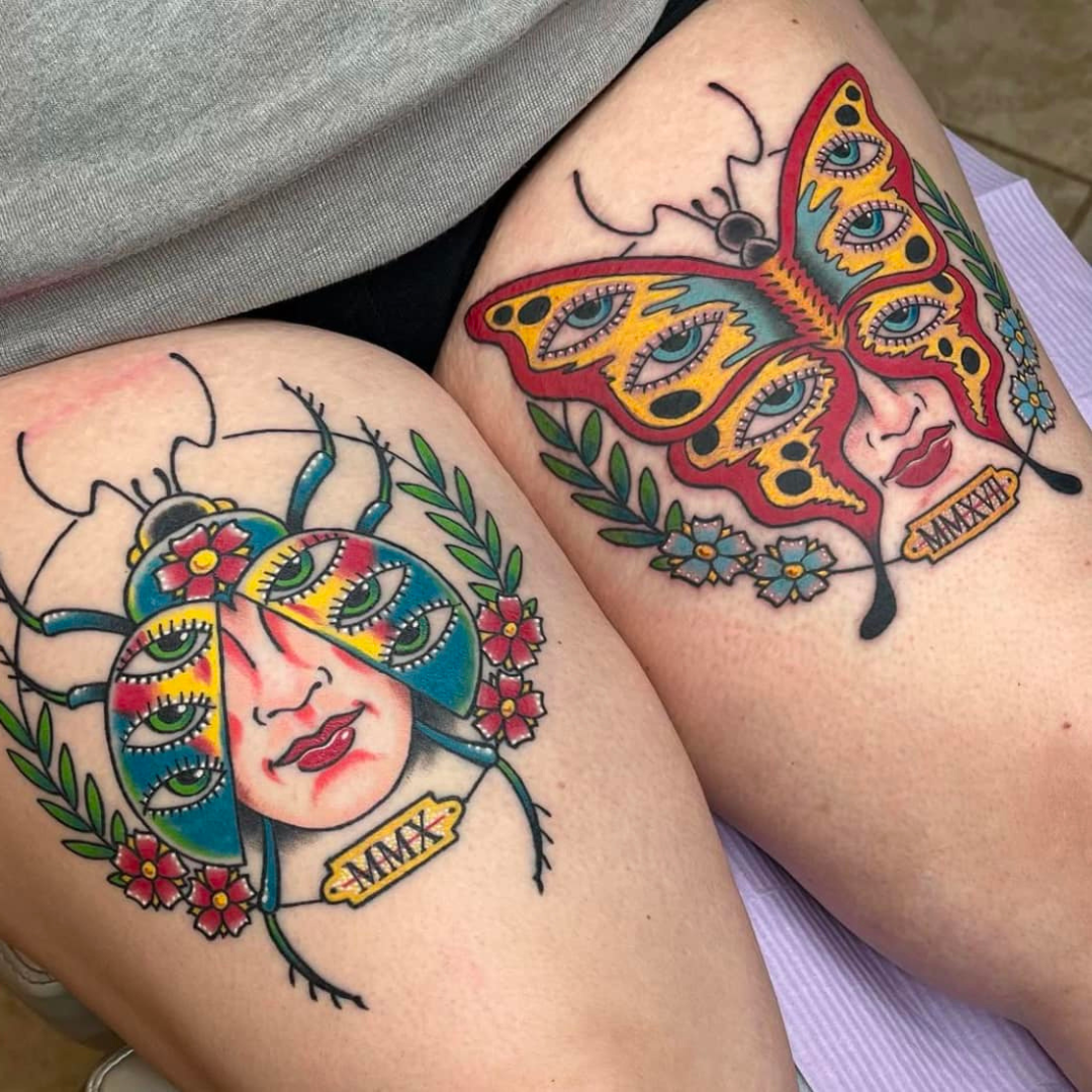 Illustrative tattoo style