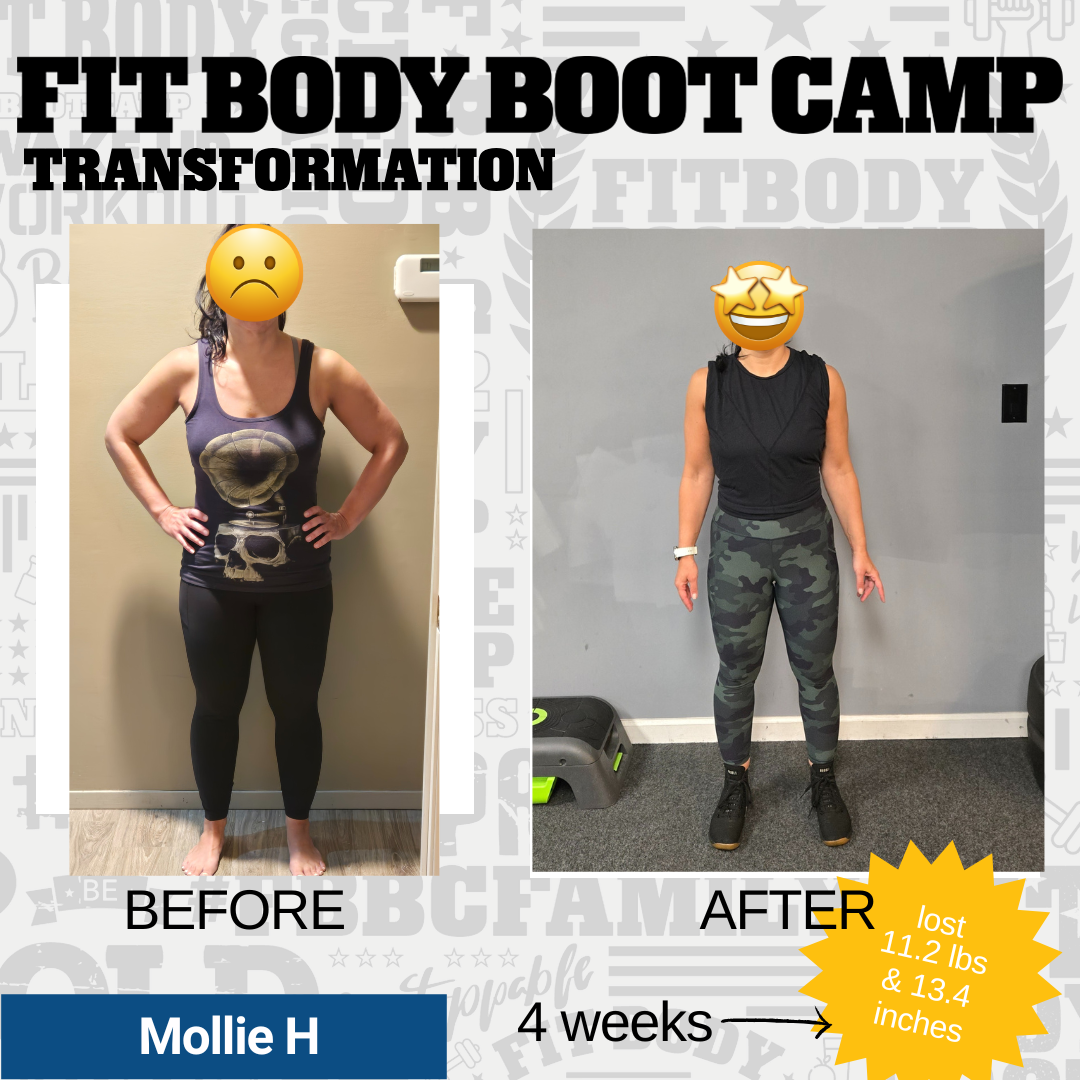 Fat loss transformation at Lindenhurst Fit Body Boot Camp