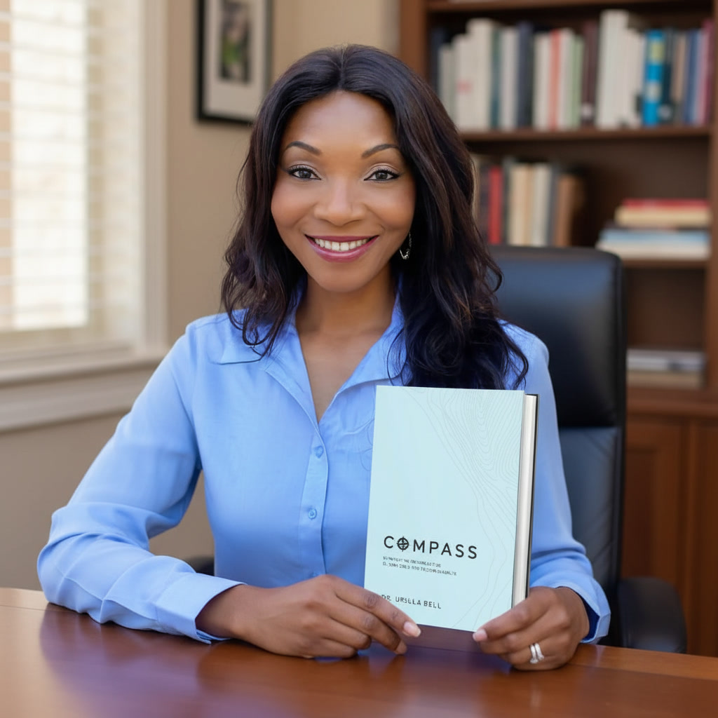 Jamie Berrera holding book