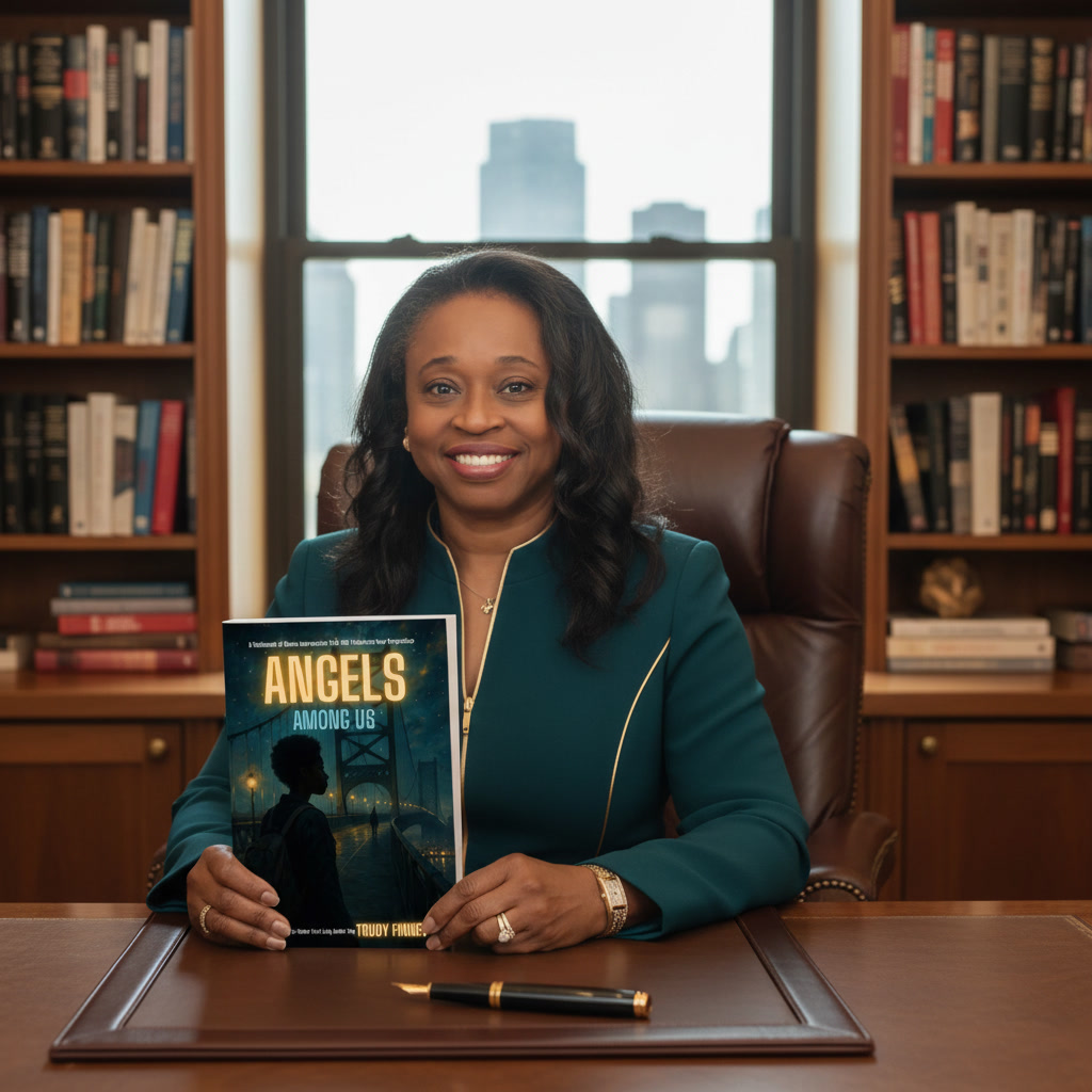 Jamie Berrera holding book