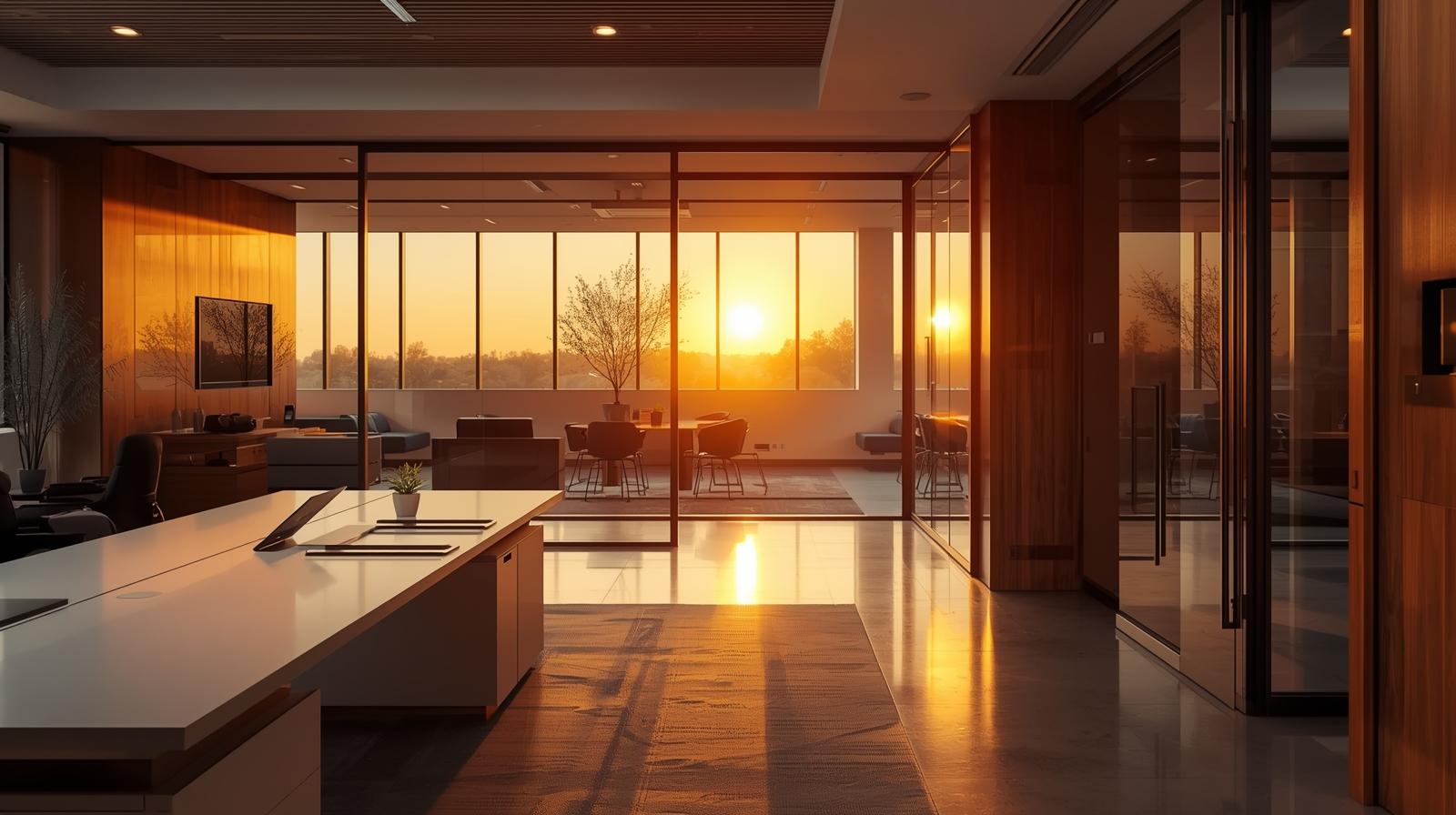 Professional office environment maintained by reliable A3D Services commercial cleaning services in Arizona.