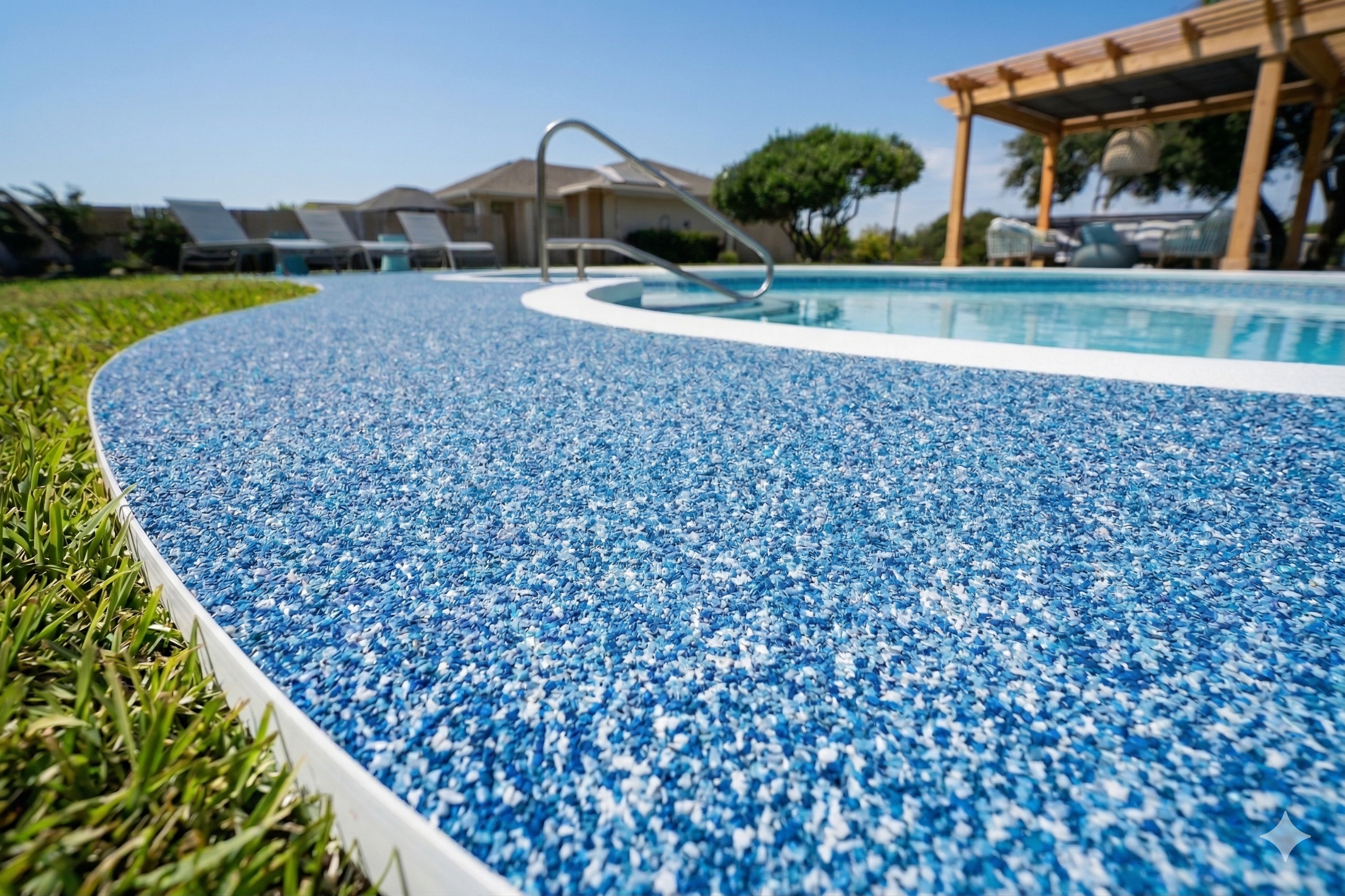 Custom Rubber Patio Installation