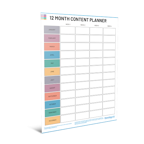 12 Month Content Planner (PDF)