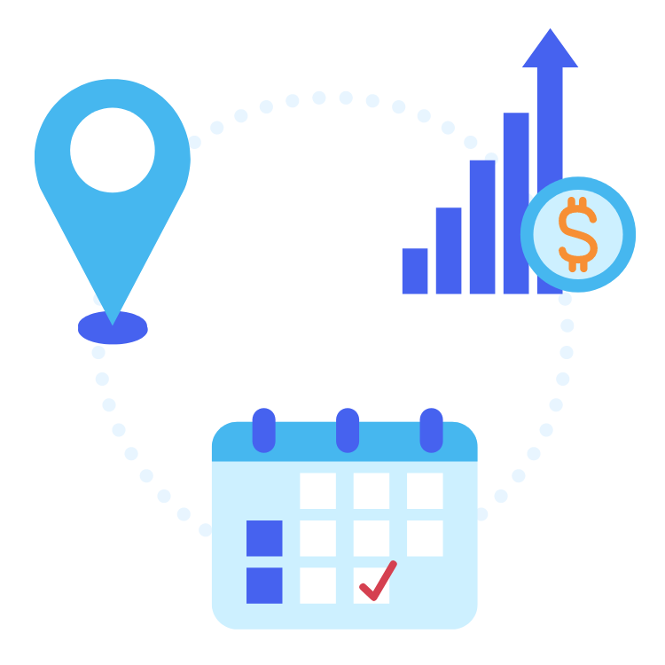 House cleaning job details pictogram
