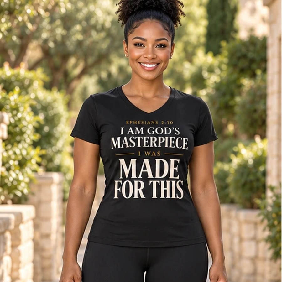 “Made For This” Women’s V-Neck Tee — image 7