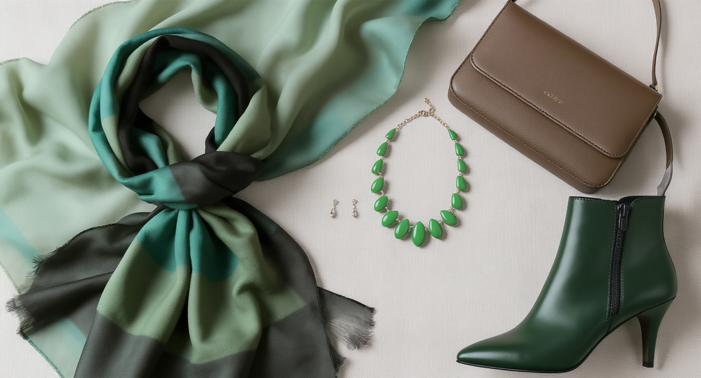 shades of green accessories